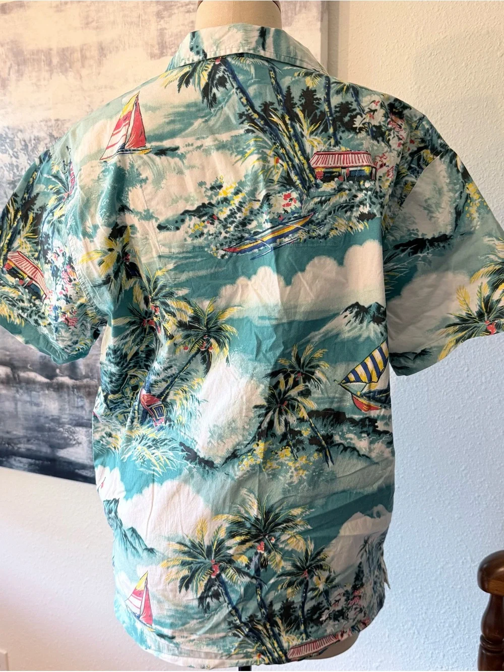 Polo Ralph Lauren Aloha Camp Button Down Shirt Men's Medium Hawaiian Tropical /F